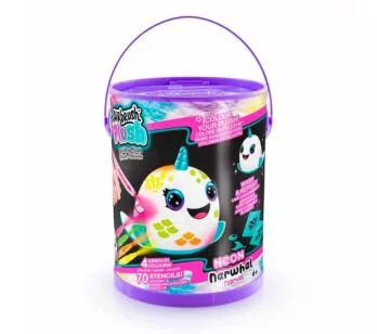 Pelúcia de Pintar - Airbrush Plush - Neon Narwhal - Fun Divirta-se