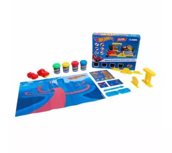 Massinha de Modelar - Hot Wheels - Posto Race - Fun Divirta-se
