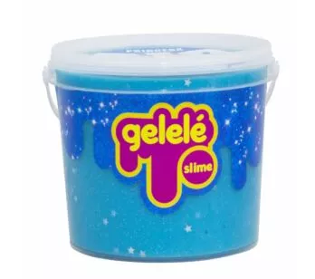 Balde de Massinha - Gelelé Slime Big - Princesa Azul - Doce Brinquedo