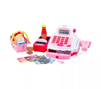 Caixa Registradora Infantil - Hora das Compras - Rosa - DM Toys