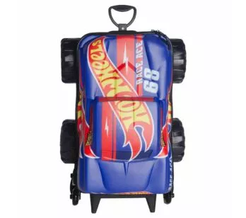 Mochila 3D de Rodinhas Infantil - Hot Wheels - Race Monster Trucks - Maxtoy