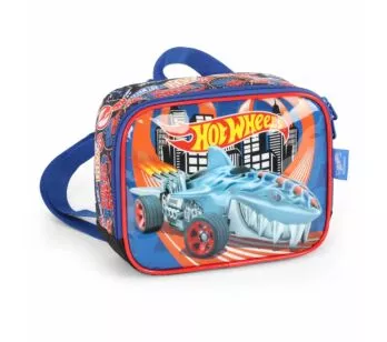 Lancheira Infantil Térmica - Hot Wheels - Shark Azul - Luxcel