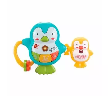 Chocalho Interativo e Musical - Pinguins Plin Plin - Estrela Baby
