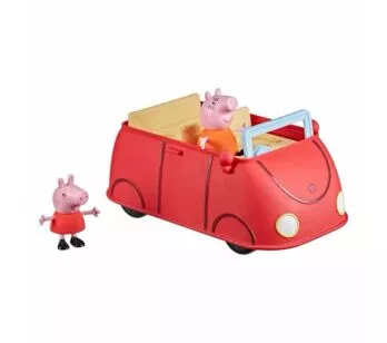 Veículo e Figuras - Peppa Pig - Carro Vermelho da Família - Hasbro
