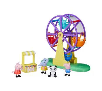 Conjunto Cenário e Figuras - Peppa Pig - Parque de Diversão - Hasbro
