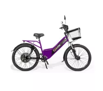 Bicicleta Elétrica - New Full 800w Lithium - Violeta - Duos Bikes