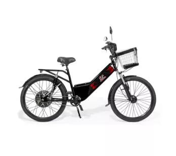 Bicicleta Elétrica - New Street Plus 800w Lithium - Preta - Plug and Move  