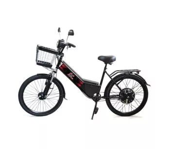 Bicicleta Elétrica - Aro 24 - New Street 800w Lithium - Preta - Plug and Move