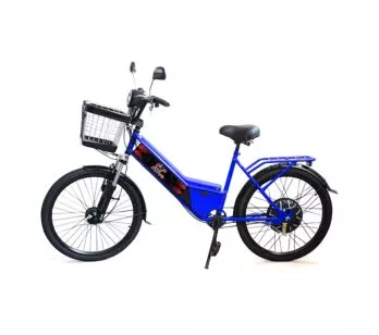 Bicicleta Elétrica - Aro 24 - New Street 800w Lithium - Azul - Plug and Move