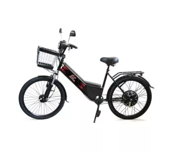 Bicicleta Elétrica - Aro 24 - New Street 800w - Preta - Plug and Move