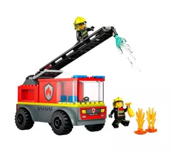Bloco de Montar – Lego City – Caminhão de bombeiro com escada - 82 peças - LEGO