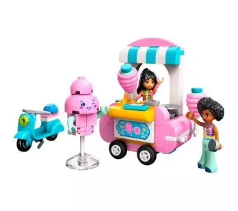 Bloco de Montar - Friends – Barraca de Algodão-doce e Motocicleta - 110 peças - LEGO
