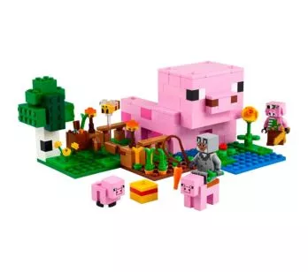 Bloco de Montar - Minecraft - A casa do porquinho - 238 peças - LEGO