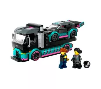 Bloco de Montar - City - Carro de Corrida e Caminhão-Cegonha - 328  peças - LEGO