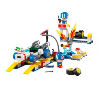 Bloco de Montar - Super Mario - Mario Kart - Garagem do Toad - 390  peças - LEGO