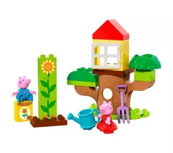 Bloco de Montar - Duplo - Jardim e casa na árvore da Peppa Pig - 20 peças - LEGO