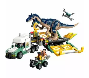 Bloco de Montar - Jurassic World - Caminhão de Transporte de Alossauro - 588 peças - LEGO