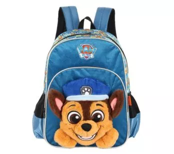 Mochila 3D de Costas - Pelúcia - Patrulha Canina - Chase - Luxcel