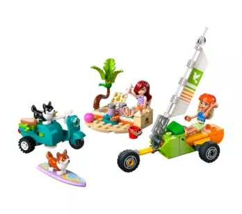 Bloco de Montar - Friends – Aventura com Cães Surfistas e Motocicleta- 113 peças - LEGO
