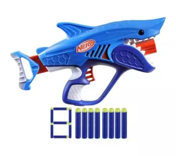 Lançador de Dardos - Nerf Wild Jr - Sharkfire - Hasbro