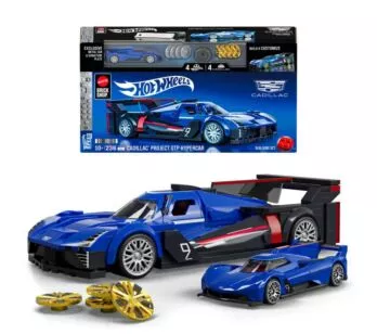 Blocos de Montar - Hot Wheels - Cadillac GTP - Mattel Brick