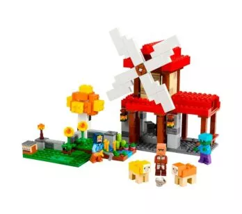 Bloco de Montar - Minecraft - A Fazenda do Moinho de Vento - 462 peças - LEGO