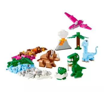 Bloco de Montar - Classic – Dinossauros Criativos - 450  peças - LEGO