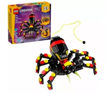 Bloco de Montar – Creator 3 em 1 – Animais selvagens: Aranha surpreendente - 153  peças - LEGO