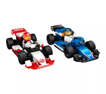 Bloco de Montar – Lego City – Carros da Williams Racing e Haas F1  - 92 peças - LEGO