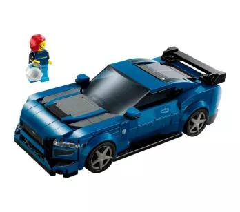 Bloco de Montar –Speed Champions – Carro Esportivo Ford Mustang Dark Horse - 344  peças - LEGO
