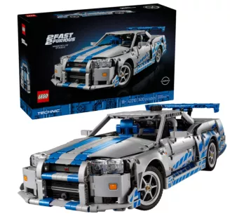 Bloco de Montar - TECHNIC – Nissan Skyline GT-R de Velozes e Furiosos - 1410  peças - LEGO