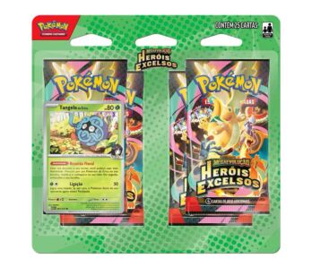 Jogo de Cartas - Pokémon Blister Quadruplo - ME Heróis Excelsos - Tangela - Copag