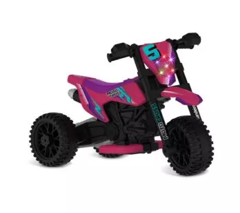 Moto Elétrica Infantil - MotoCross - 6v - Rosa - Bandeirante