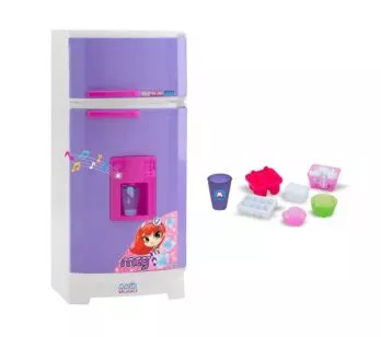 Geladeira Infantil com Luz e Som - Mágica Super Lilás - Magic Toys