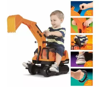 Andador Infantil - Mini Veículo - Trator - Giant Escavator - Roma