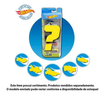 Pacote 5 Carrinhos Hot Wheels - Sortidos - Mattel