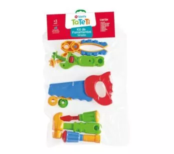 Kit de Ferramentas Simples Infantil - 10 Peças - TaTeTi