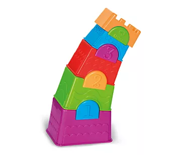Torre de Empilhar Didática Colorida - Torre Maluca - TaTeTi