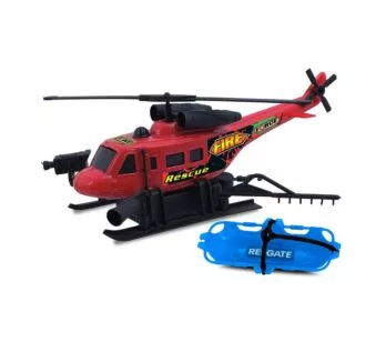 Helicóptero de Fricção - Fire Force - Vermelho - Cardoso Toys