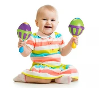 Chocalho Maracas Infantil - Colorida - Elka