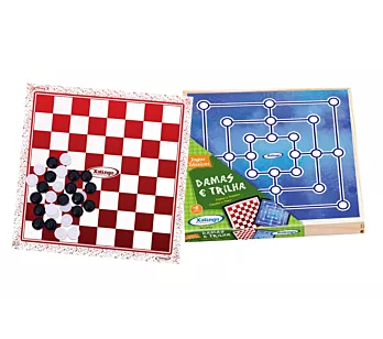 Jogo Damas e Trilha - Xalingo