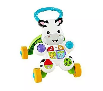 Andador Infantil - Apoiador Zebra com Luzes e Atividades - Fisher-Price
