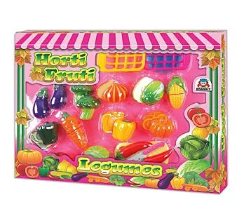 Kit Comidinha Infantil - Horti Fruti - Legumes com autocolante - Braskit