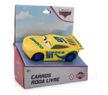 Carrinho Roda Livre 13 Cm - Carros-Disney - Cruz Ramirez Dinoco - Toyng