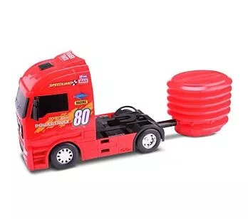Caminhão com Lançador - Power Truck - Vermelho - OMG Kids