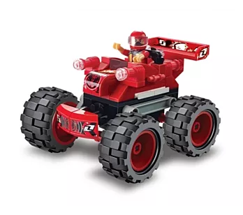 Blocos de Montar - Monster Truck -  Vermelho - 114 peças - Xalingo