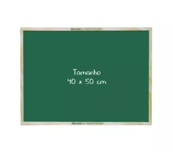 Lousa para Atividades - Quadro Verde - 40 x 50 cm - Xalingo