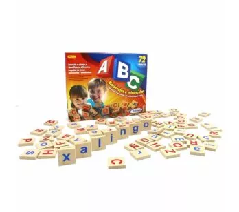 Jogo Educativo - Maiúsculas e Minúsculas - ABC - 72 Peças - Xalingo
