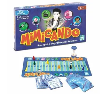Jogo de Tabuleiro e Mímica - Mimicando - 240 Cartas - Nig Brinquedos