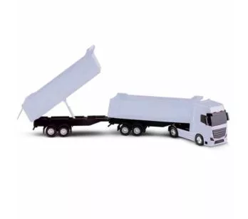 Caminhão Caçamba Dupla - Petroleum - Branco - Roma